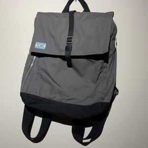 Toms Grey Canvas Magnetic Closure Backpack